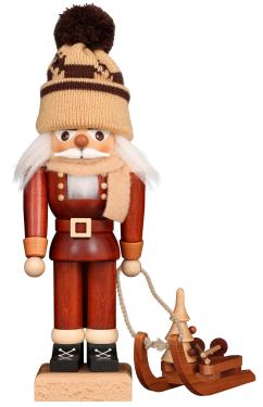 32-702 - Christian Ulbricht Nutcracker - Sled Racer (Natural) - 11.8\H x 7.1\W x 4.9\D