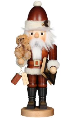 32-965 - Christian Ulbricht Nutcracker - Santa with Teddy - 18\H x 6.75\W x 5.5\D