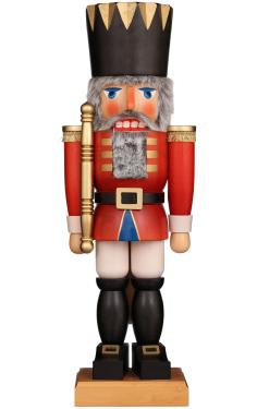 32-991 - Christian Ulbricht Nutcracker - Extra Large Red King - 28\H x 9.5\W x 7\D