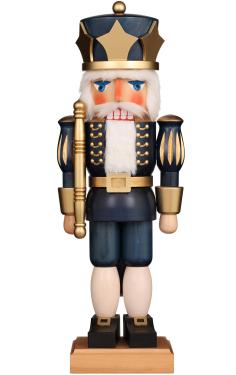 32-999 - Christian Ulbricht Nutcracker - Extra Large Blue King - 29\H x 9.5\W x 7\D