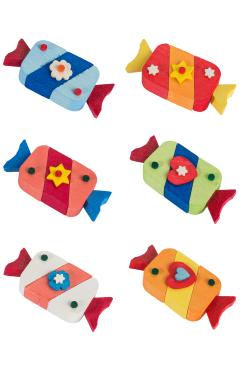 4349 - Graupner Ornament - Candy Assortment Set 6 - 2.25\H x 1\W x .5\D
