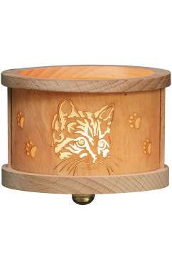 4387 - Richard Glaesser Tea light \Luminary\ - Cats - 2.5\H x 3\W x 3\D