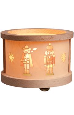 4421 - Richard Glaesser Tea light \Luminary\ - SmoKing Man - 2.5\H x 3\W x 3\D