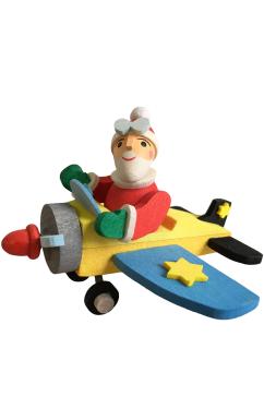 4594 - Graupner Ornament - Santa Flying Plane - 2.5\H x 3\W x 3\D