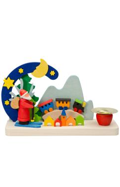 702 - Graupner Ornament - Santa Candleholder - 3\H x 5\W x 1.5\D